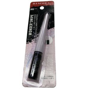 NEW Rimmel London Wonder Swipe 2-in-1 Metallic Liner To Shadow 005 Yassss Silver